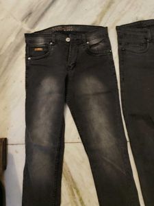 Men's Charcoal Grey Jeans