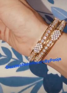 near to real Elegant CZ Bangles