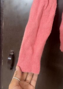 Pink Turtleneck Sweater