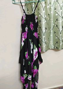 Bohemian Floral Print Midi Dress