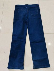 Denim Shirt and Wide Leg Jeans Set