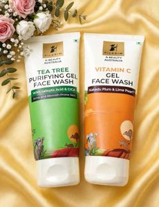 💖 PILGRIM Tea Tree + Vitamin C Gel Face Wash Comb