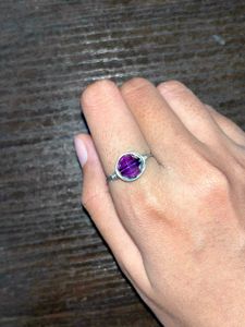 Wire Wrapped Amethyst Ring