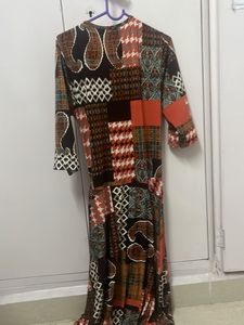 Boho Patchwork Wrap Dress