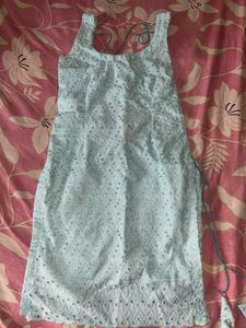 Cute Blue Sleeveless kurti