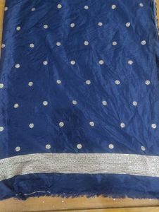 Elegant Navy Blue Saree
