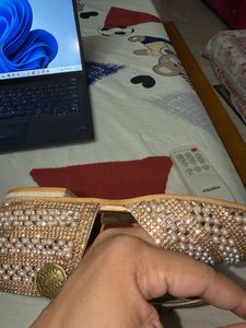 Embellished Pearl &amp; Crystal Heels