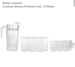 Elegant Glass Pitcher and Glasses Set