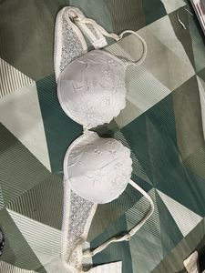 Elegant White Lace Bra