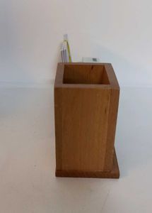 Wooden Day,Month And Date Organiser Pen Stand