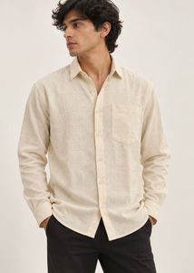 Men's Casual Textured Shirt