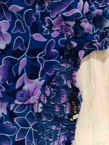 Floral Print Off-Shoulder Top