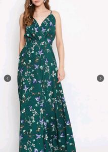 combo of Floral Print Maxi and Polka Dot midi