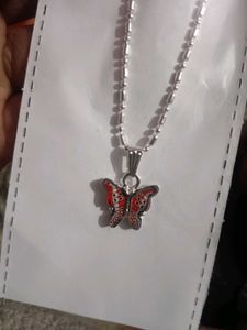 Butterfly Pendant Necklace (it's fully untouched)