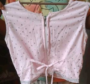 Pink Embroidered Lehenga Choli Set for girls