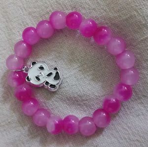 Cute Panda Charm Beaded Bracelet
