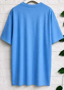 Men's Blue Cotton T-Shirt
