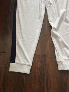 USPA White Track Pants L XL