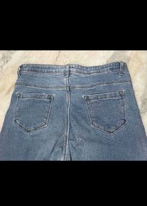 Light Wash Ripped Wide-Leg Jeans