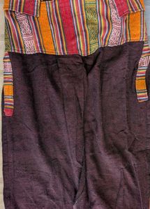Bohemian Striped Patchwork Trouser