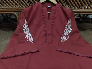 Maroon Embroidered Co-Ord Set