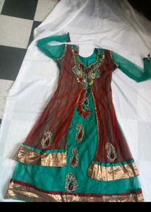 Beautiful Ethnic - Teal & Maroon