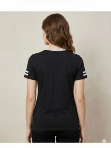 Stylish Black T-Shirt with White Stripes