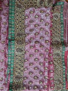 Embroidered Silk Saree