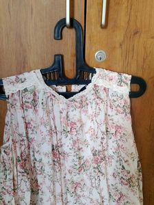 Premium Floral Pleated Georgette Top by Fig