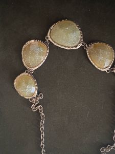 Golden Olive Statement Necklace