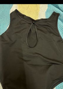 Sleek Black Bodysuit