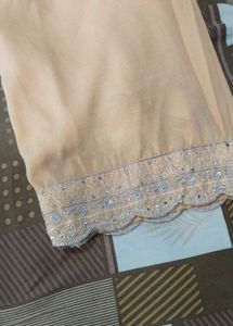 Elegant gold Embroidered Kurta