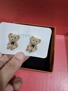 cute teddy 🐻 earrings