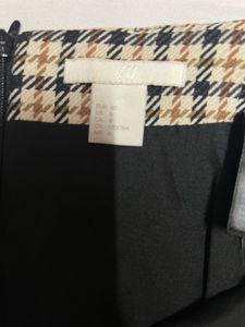 Checkered Wrap Mini Skirt
