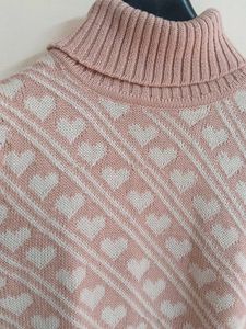 High Neck Knitted long Sleeve Sweater Top