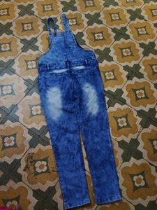 Stylish Blue Denim Overalls