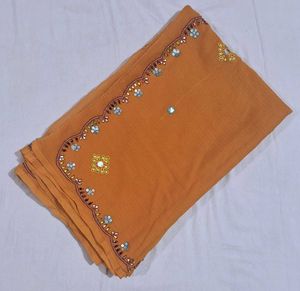 Beautiful Orange Saree (with blouse)