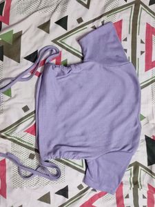 SSS STREET STYLE STORE LAVENDER RIBBED TOP WOMEN