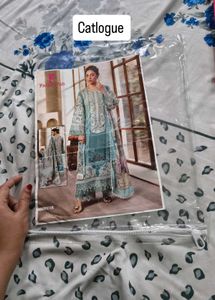 Pure Cotton Teal Kurta Fabric
