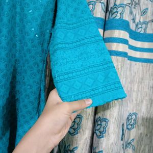 Velvet Chand Work Reyon , Anarkali Style Suit