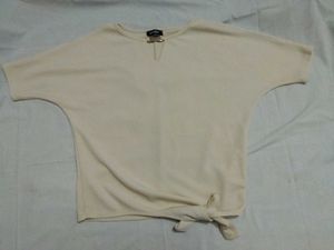 Stylish Cream Knit Top