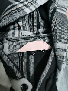 kids Plaid Hooded Shirt
