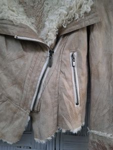 women suede furry Jacket