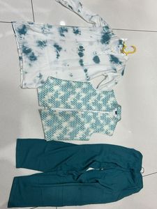 Stylish Ethnic jacket ,White Kurta &amp; pajama Set
