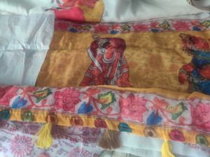 Digital print cotton saree