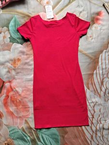 Vibrant Red Bodycon Mini Dress