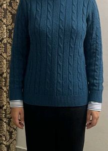 pinteresty vibe blue sweater for college outfits