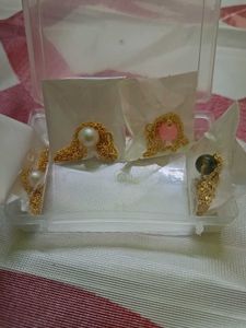 Charming Pendants with Gold Chains Set