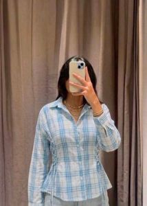 Chic Plaid Button-Up Top