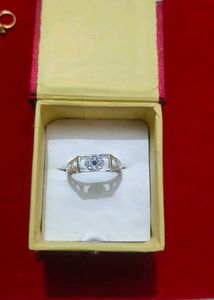 Gents pure silver ring